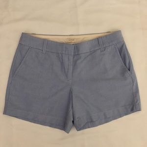 J. Crew Oxford blue shorts